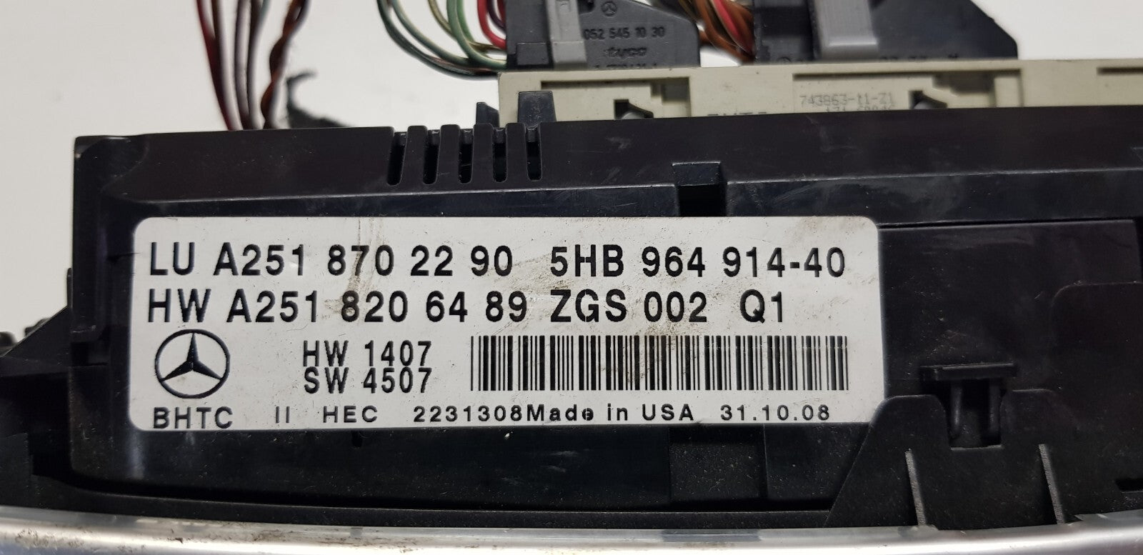 Mercedes ML R Klimabedienteil A 2518702290 A 2518206489