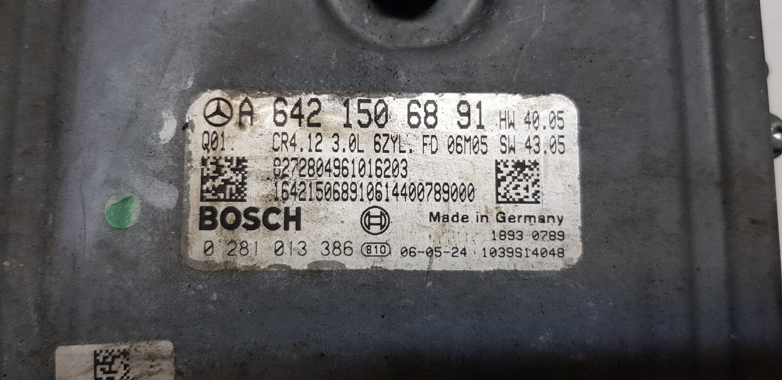 Mercedes Motorsteuergerät Steuergerät A 6421506891 0281013386