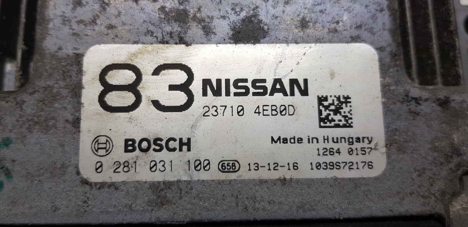 Nissan Qashqai Motorsteuergerät Steuergerät 23710 4EB0D 0281031100 ♻️