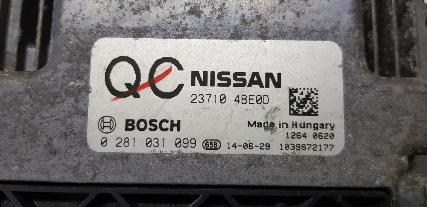 Nissan Motorsteuergerät Steuergerät 23710 4BE0D 0281031099 PLUG & PLAY
