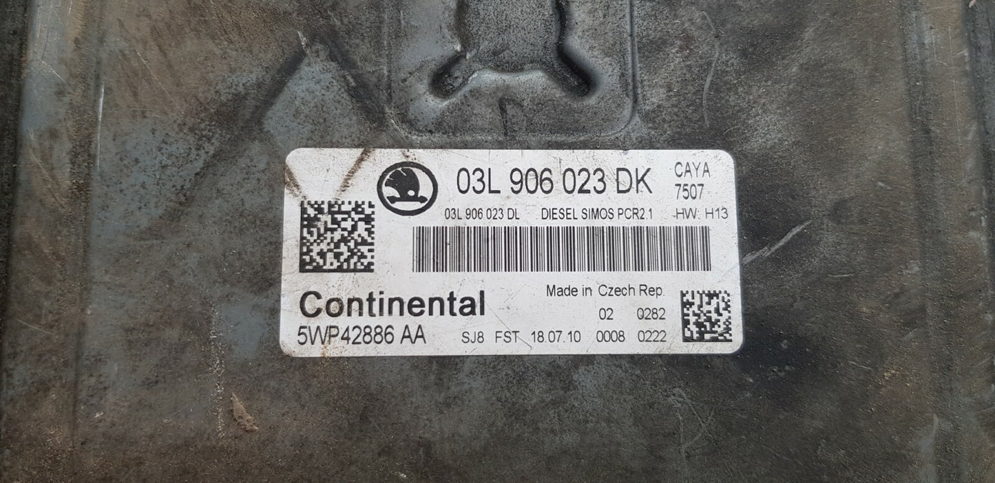 Skoda VW Audi Motorsteuergerät Steuergerät 03L906023DK 5WP42886AA