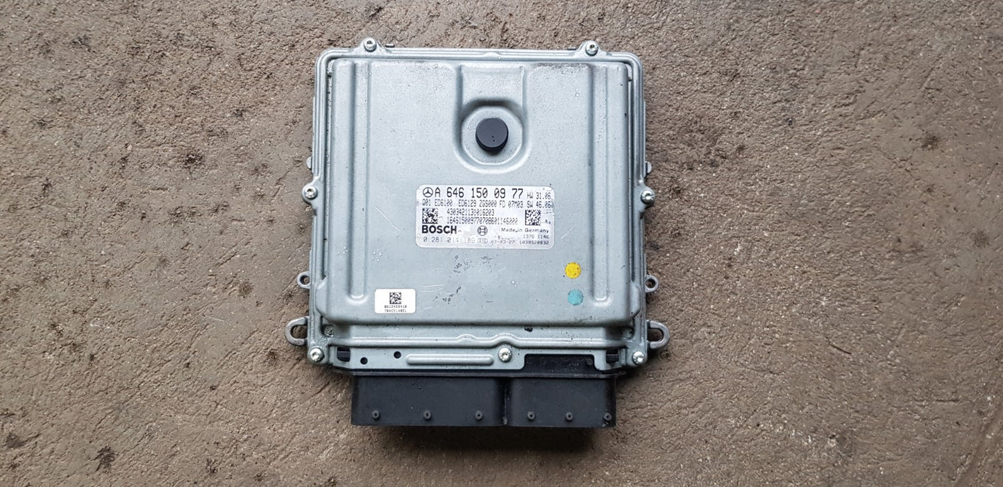 Mercedes W639 Motorsteuergerät A 6461500977 0281014189 zurückgesetzt