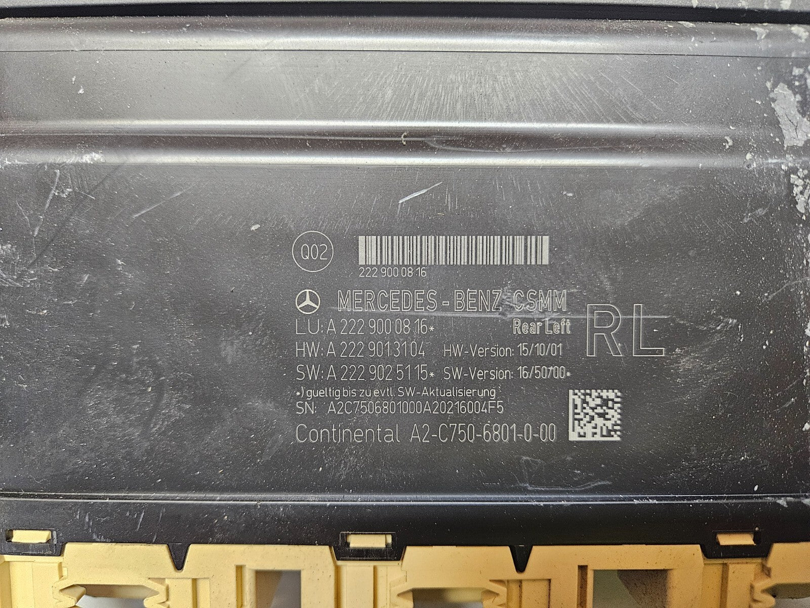Mercedes W222 Sitzsteuergerät  Steuergerät A 2229000816 A 2229013104 ♻️
