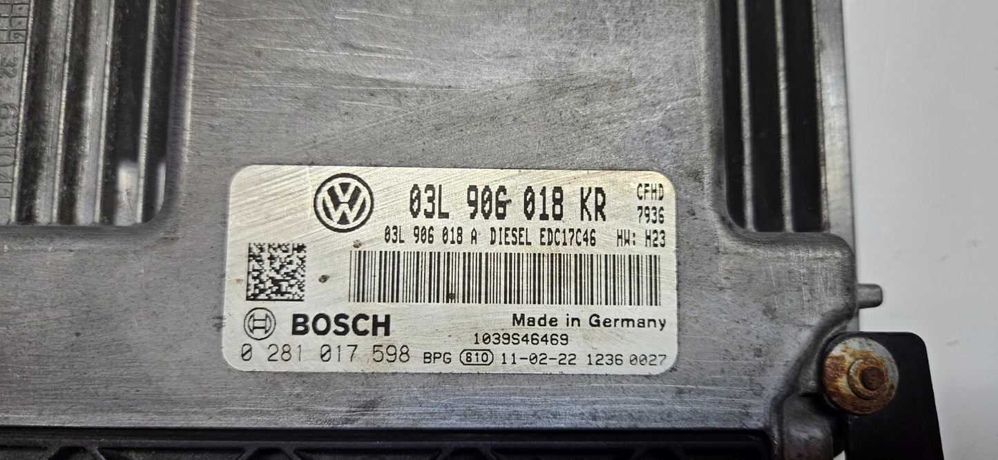 Seat Motorsteuergerät Steuergerät 03L906018KR 0281017598 ♻️