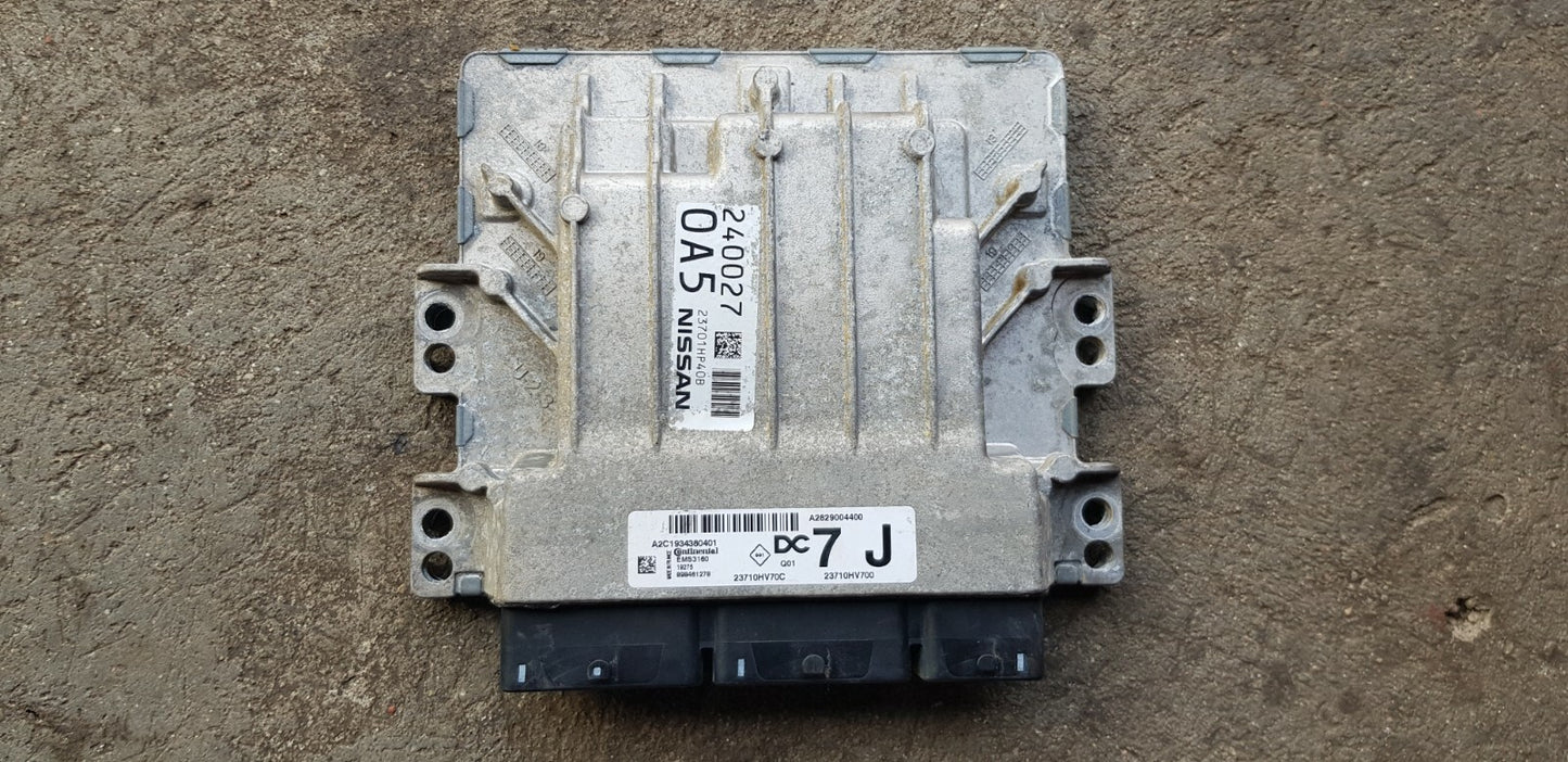 Nissan Qashqai Motorsteuergerät Steuergerät 23701HP40B 23710HV70C