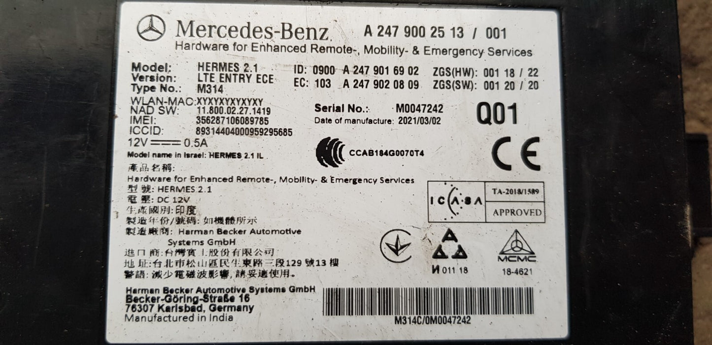Mercedes Steuergerät A 2479002513 A 2479016902