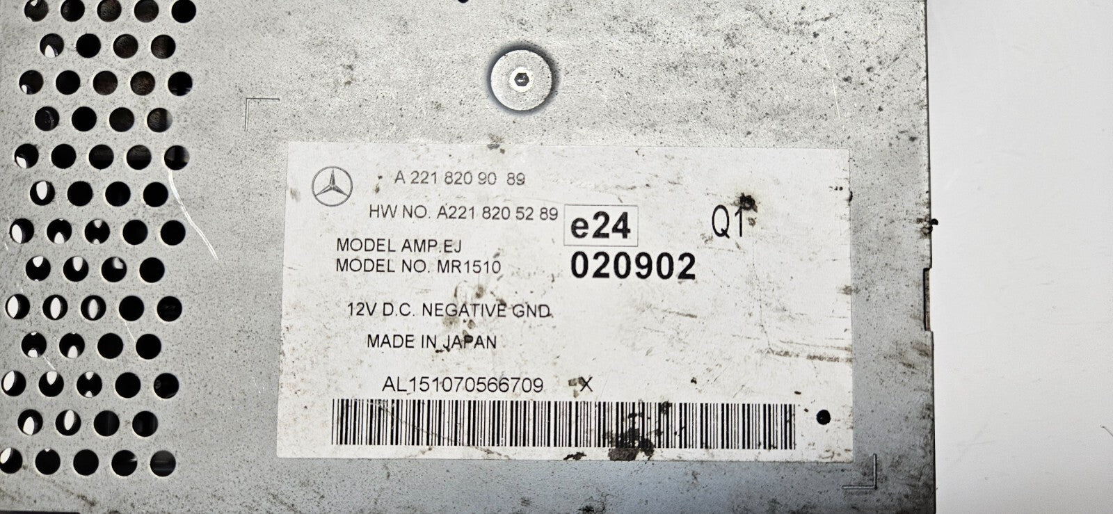 Mercedes W221 Amplifier Verstärker Steuergerät A 2218209089 A 2218205289