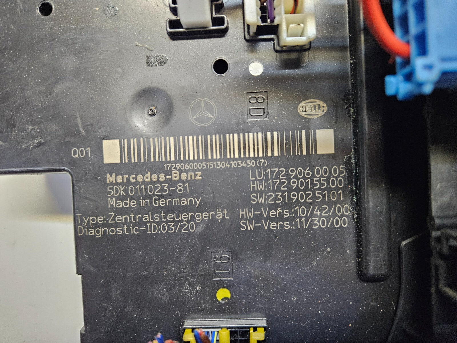 Mercedes C-Klasse Sicherungskasten SAM Steuergerät 1729060005 1729015500 ♻️
