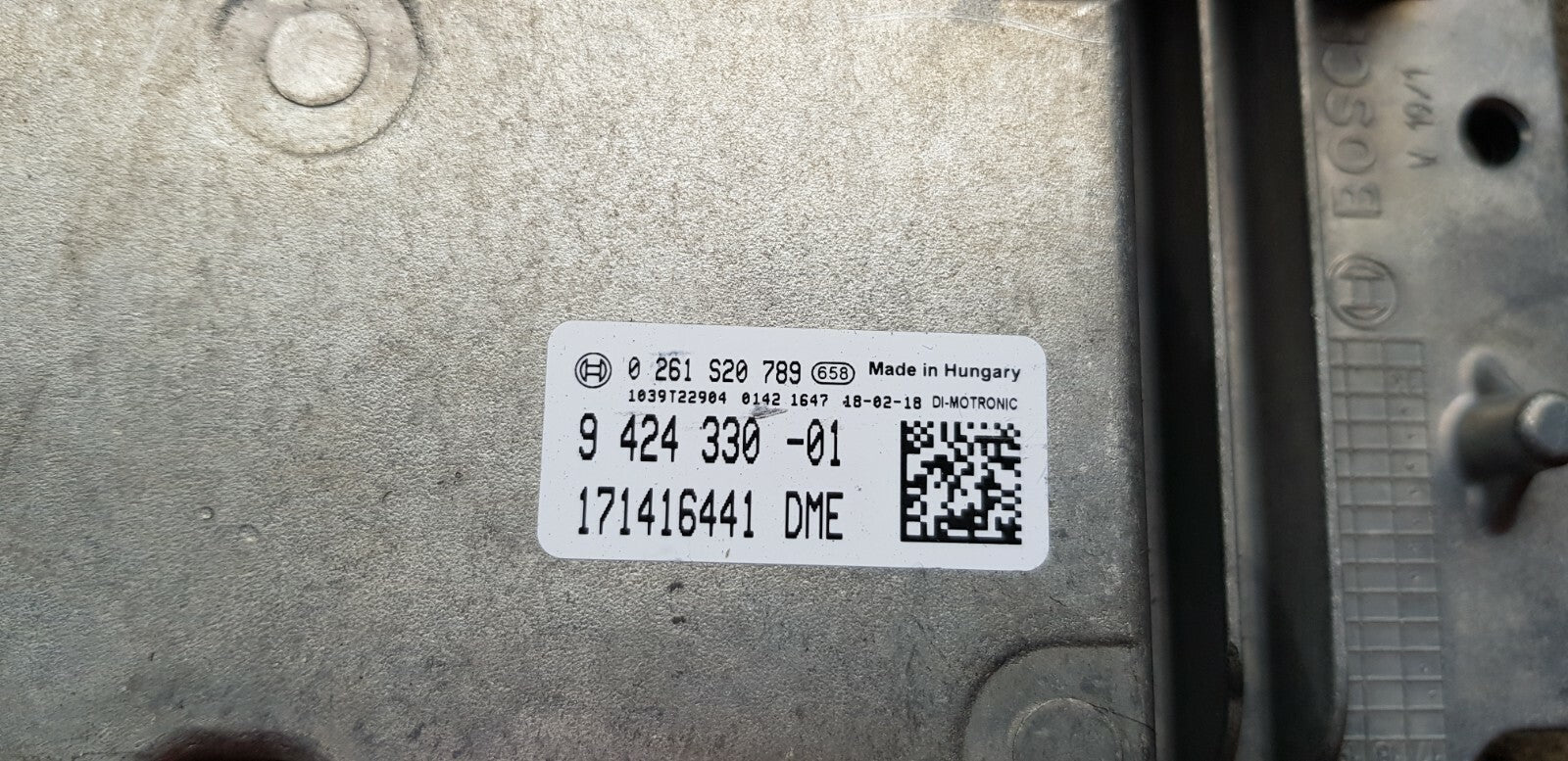 BMW Mini Motorsteuergerät Steuergerät DME 9424330 -01 0261S20789