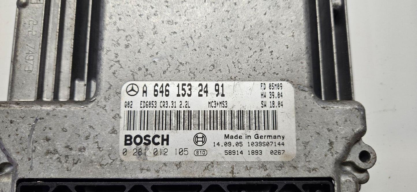 Mercedes Vito Viano Motorsteuergerät Steuergerät A 6461532491 0281012105 ♻️
