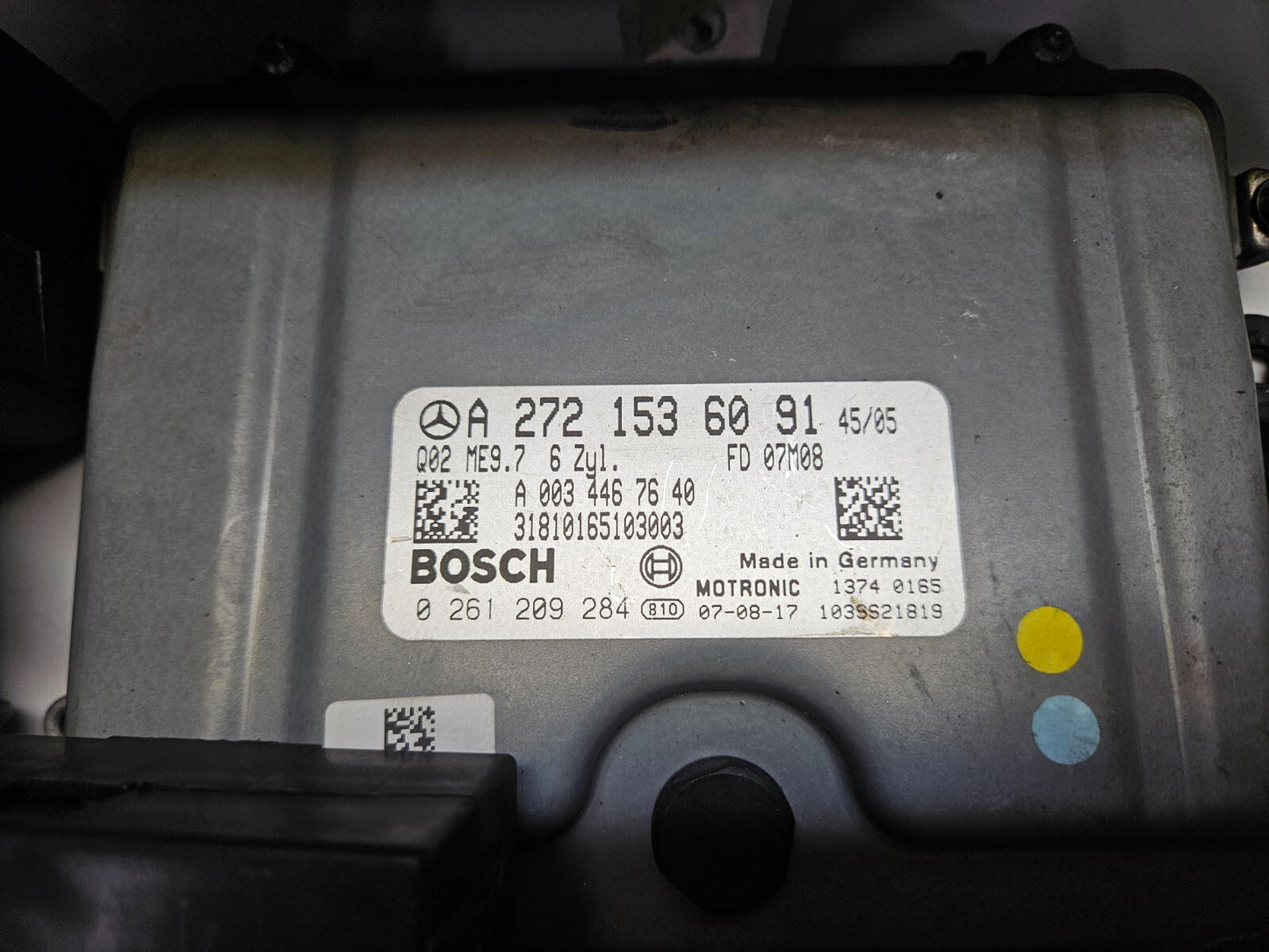 Mercedes SL R230 Motorsteuergerät mit Wegfahrsperre A 2721536091 0261209284 ♻️