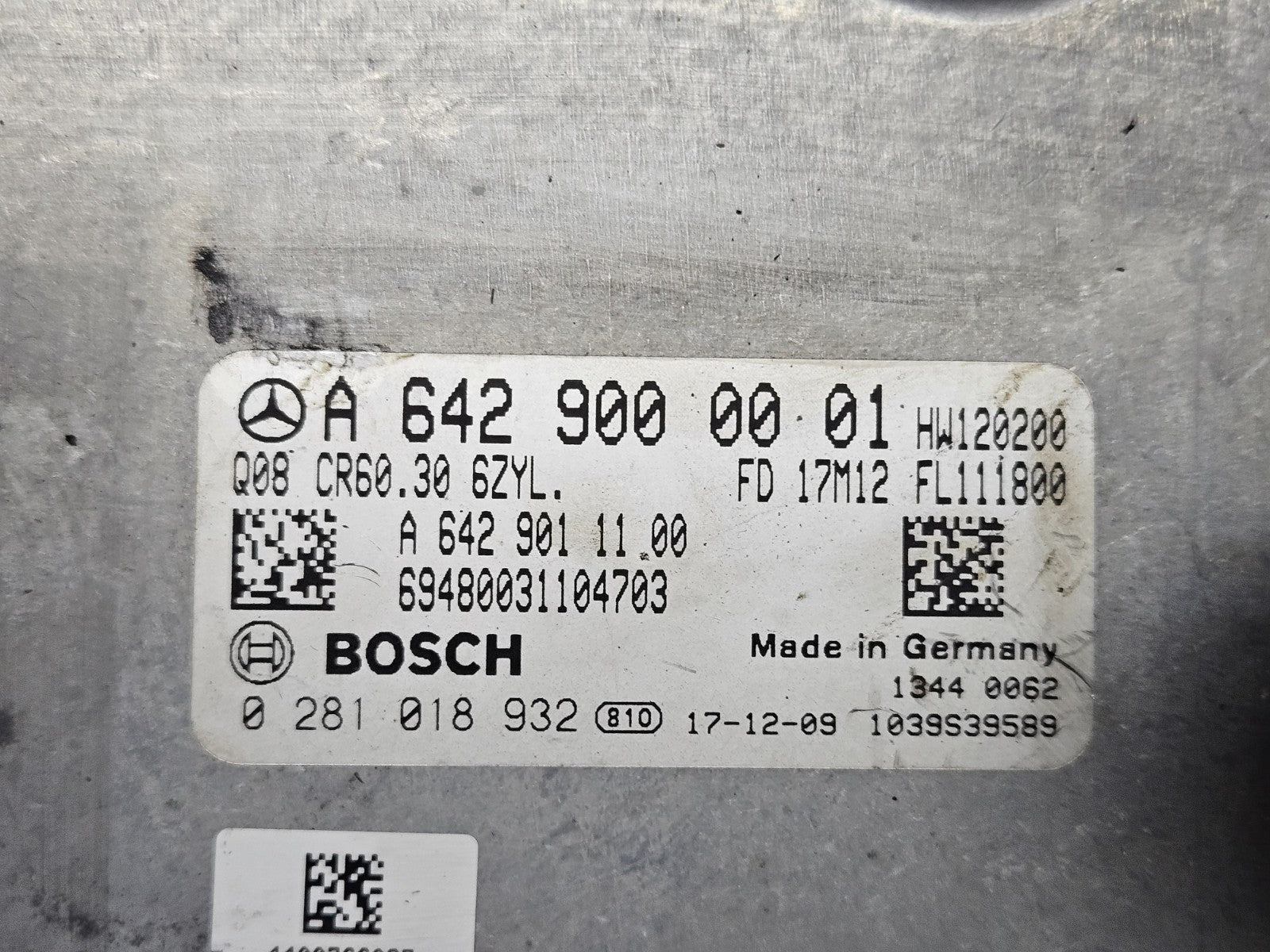 Mercedes W906 Motorsteuergerät mit Wegfahrsperre A 6429000001 0281018932 ♻️ #9