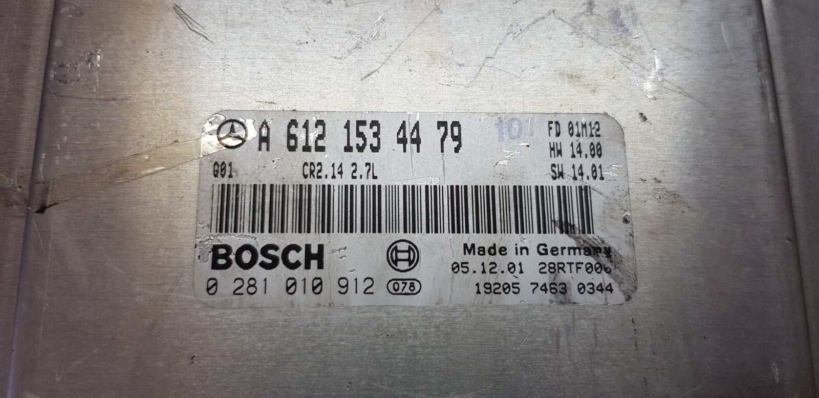 Mercedes Motorsteuergerät Steuergerät A 6121534479 0281010912