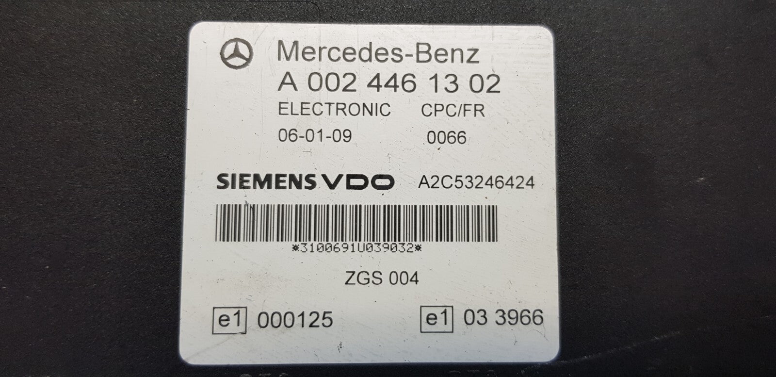 Mercedes CPC/FR Steuergerät A 0024461302 A2C53246424