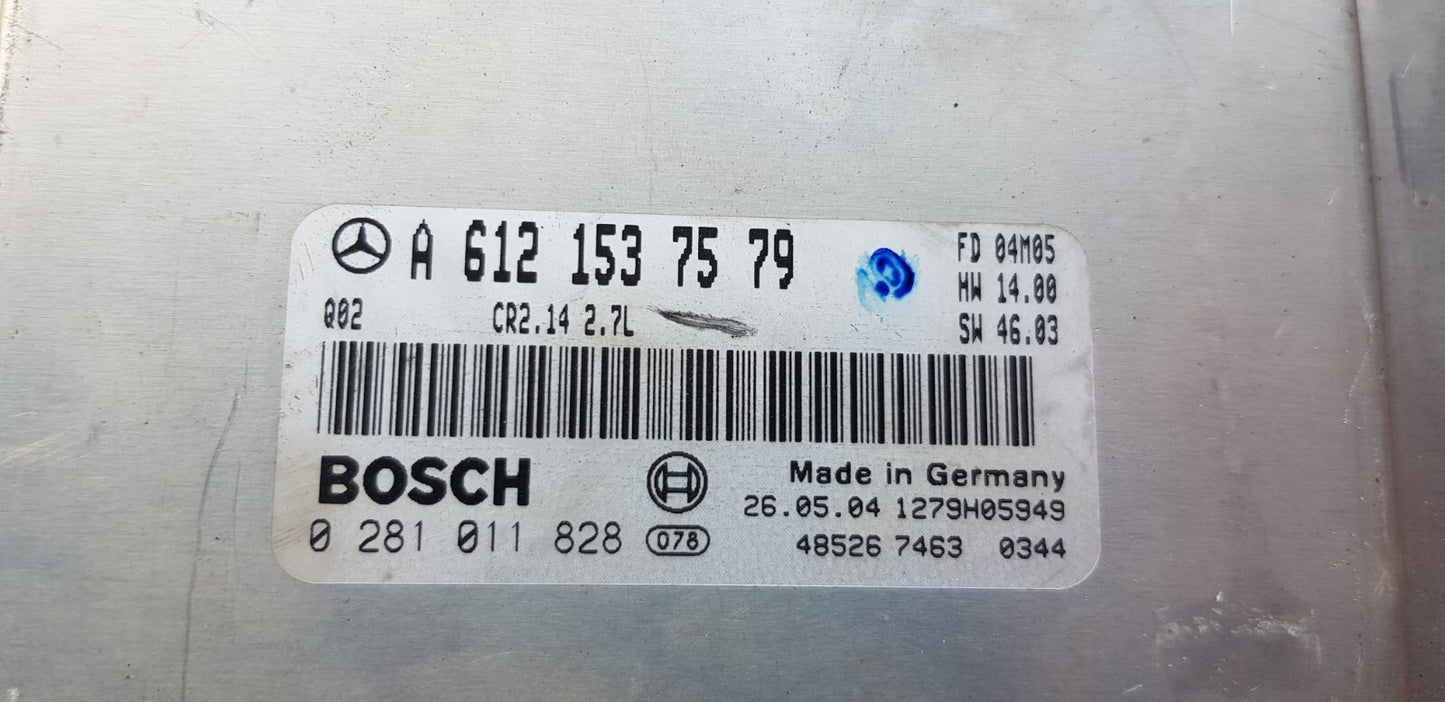 Mercedes Motorsteuergerät Steuergerät A 6121537579 0281011828 PLUG&PLAY