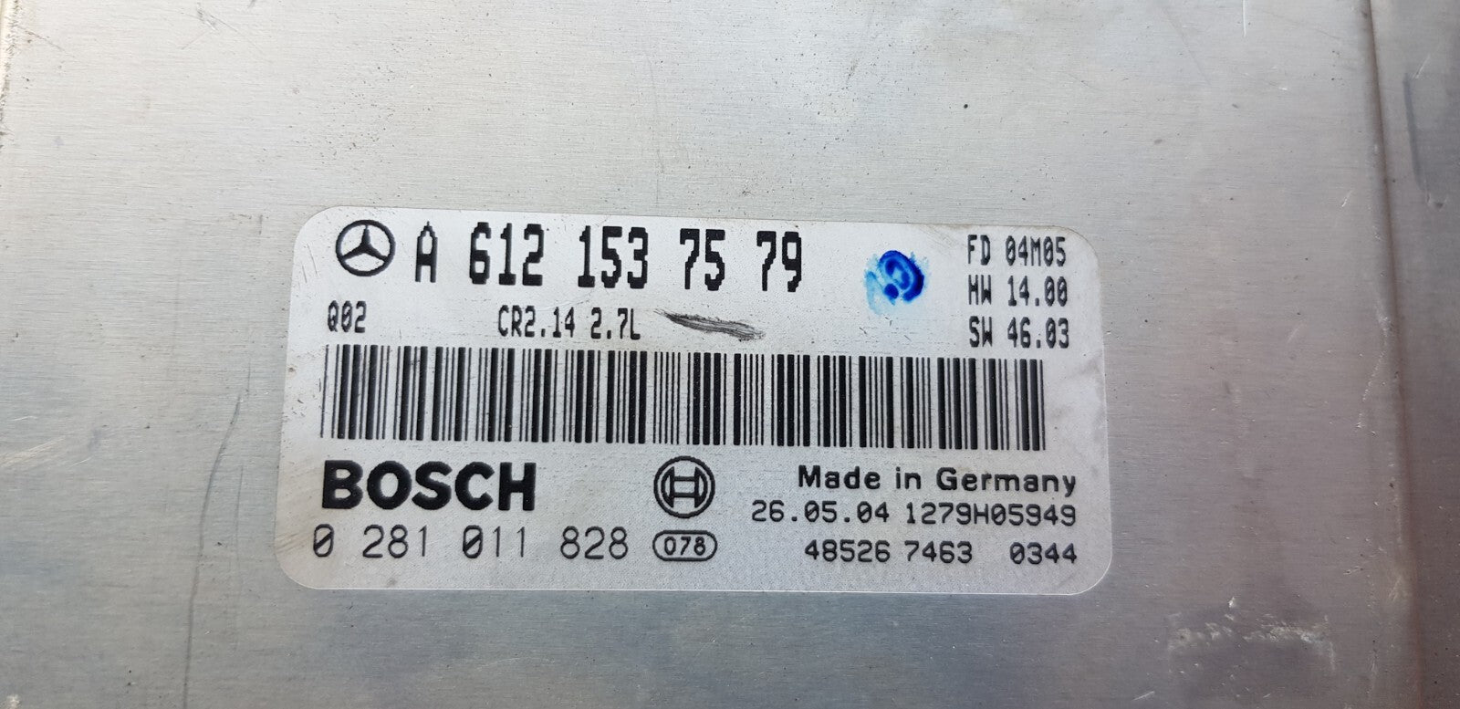 Mercedes Motorsteuergerät Steuergerät A 6121537579 0281011828 PLUG&PLAY