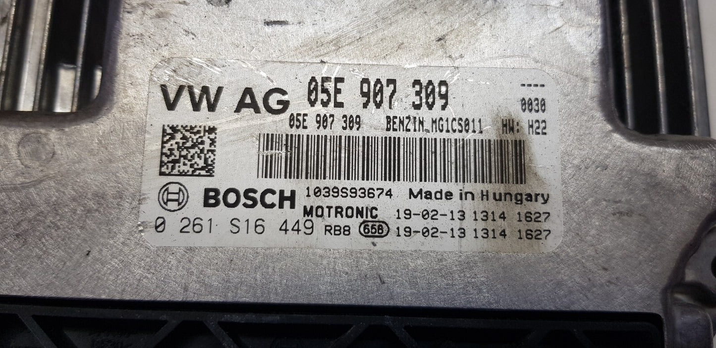 VW Audi Seat Motorsteuergerät Steuergerät 05E907309 0261S16449