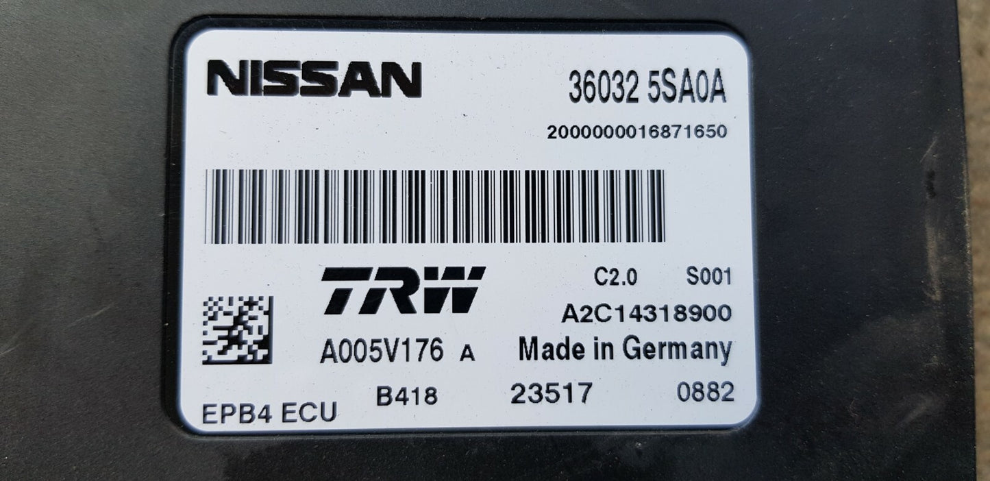 Nissan EPB4 Steuergerät 36032 5SA0A A2C14318900