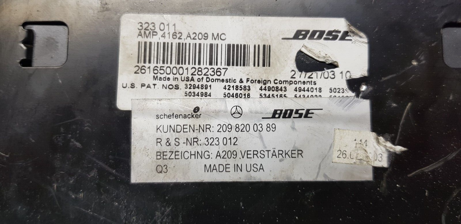 Mercedes CLK W209 BOSE Verstärker Audio Steuergerät 2098200389