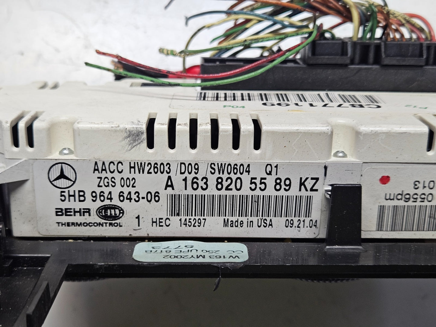 Mercedes ML W163 Klima Klimabedienteil Heizung A 1638205589 5HB964643-06 ♻️