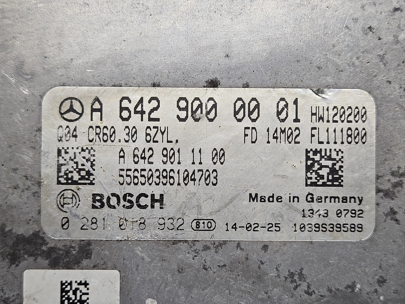 Mercedes W906 Motorsteuergerät mit Wegfahrsperre A 6429000001 0281018932 ♻️ #8