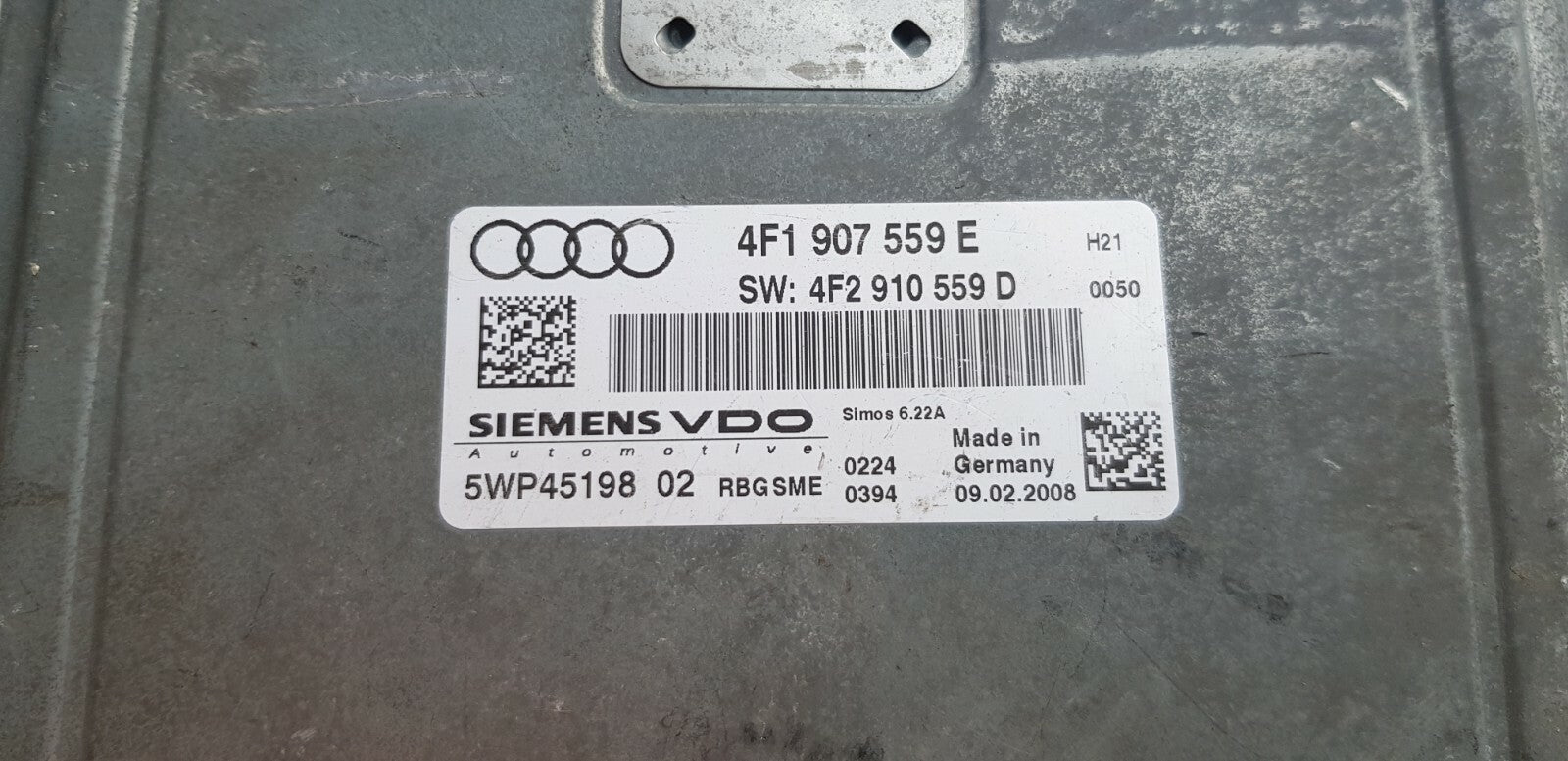 Audi A6 Motorsteuergerät Steuergerät 4F1907559E 5WP4519802