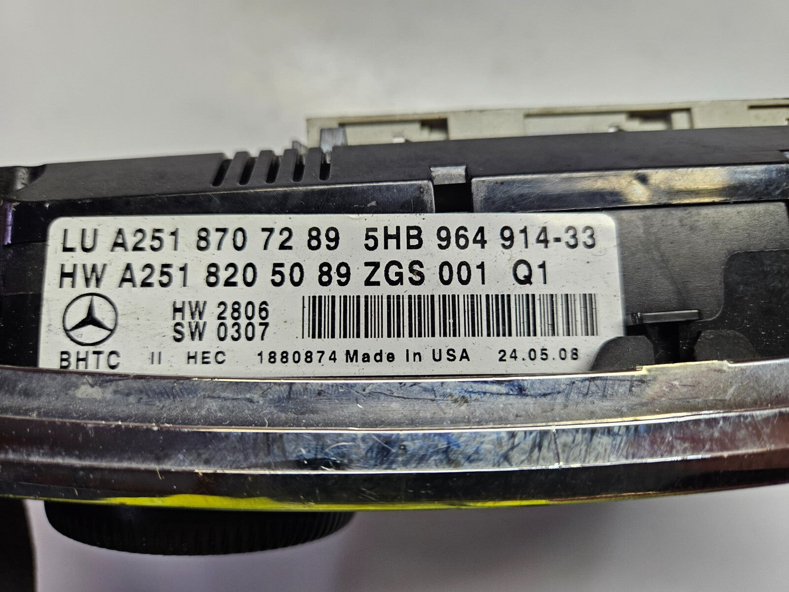 Mercedes ML GL R AC Klimabedienteil A 2518707289 A 2518205089 ♻️