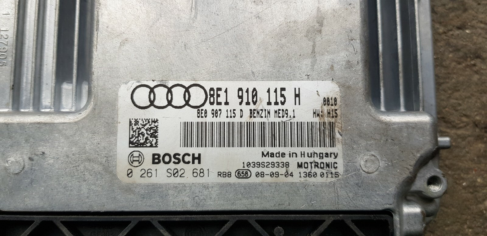 Audi Motorsteuergerät Steuergerät 8E1910115H 0261S02681