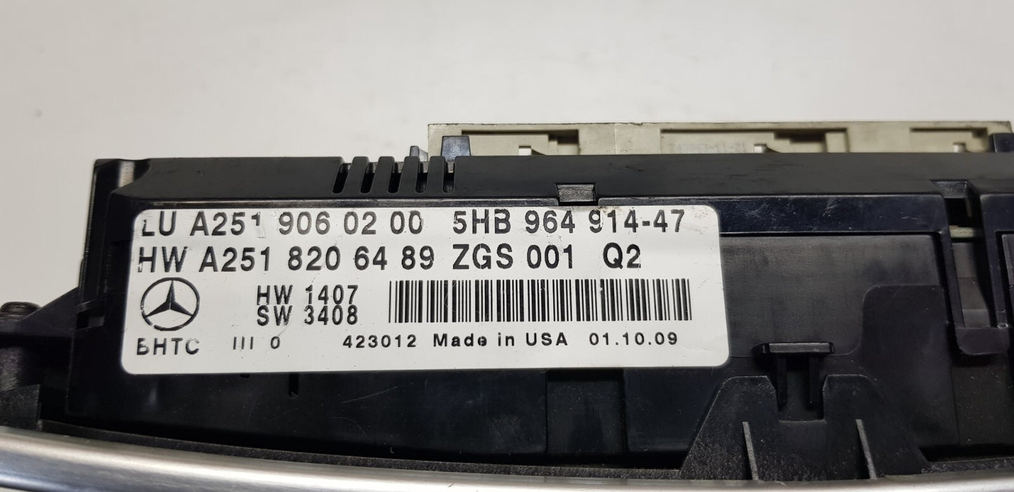 Mercedes ML R Klimabedienteil A 2519060200 A 2518206489