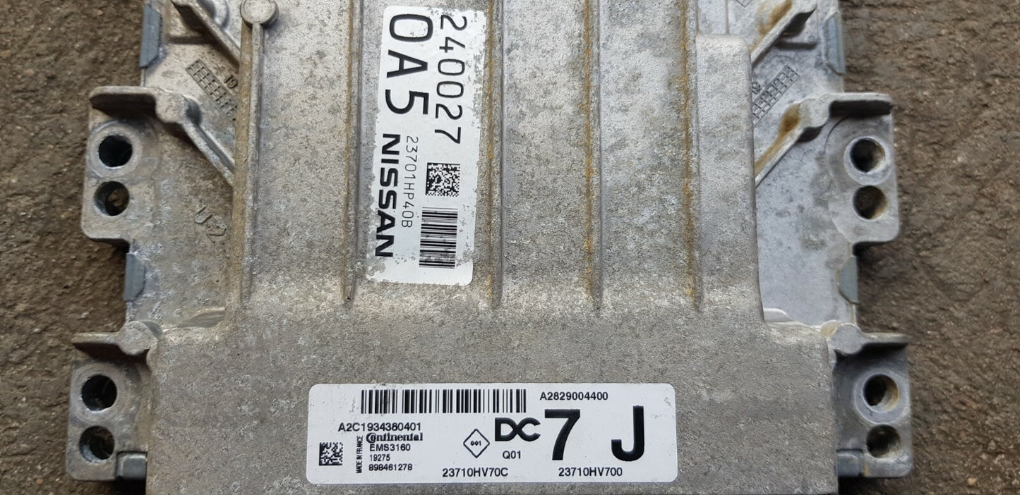 Nissan Qashqai Motorsteuergerät Steuergerät 23701HP40B 23710HV70C
