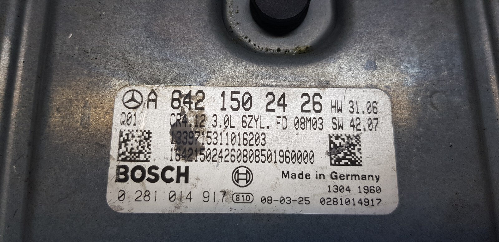 Mercedes Motorsteuergerät Steuergerät A 6421502426 0281014917 zurückgesetzt
