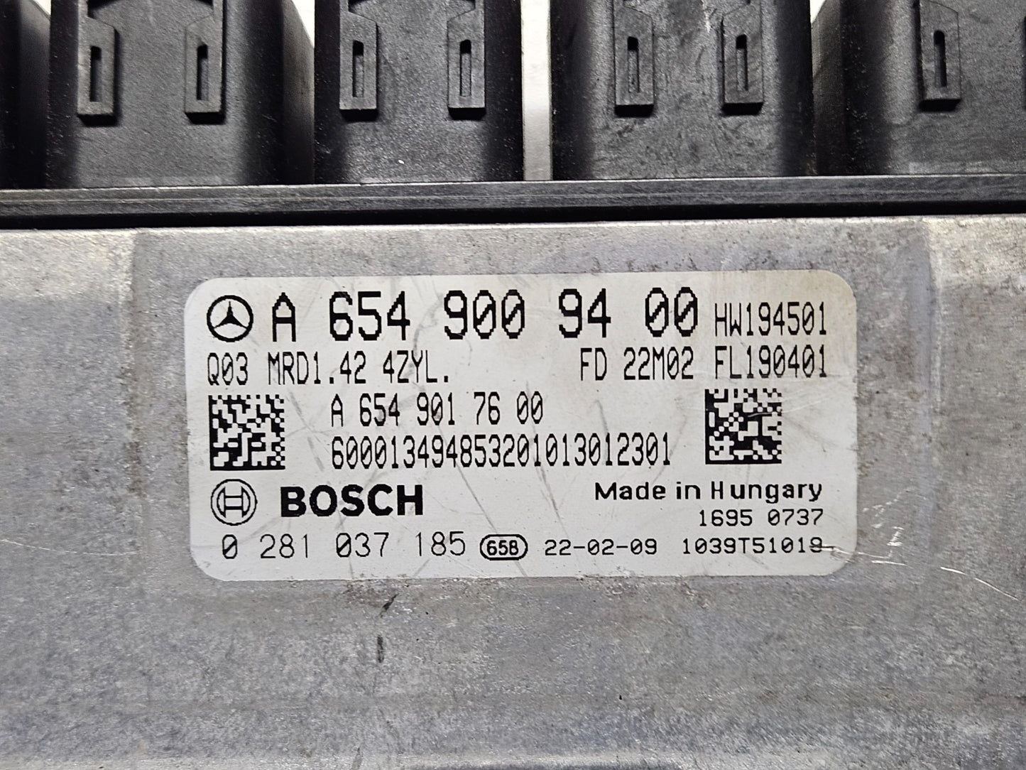 Mercedes Motorsteuergerät Steuergerät A 6549009400 0281037185 MRD1.42 ♻️