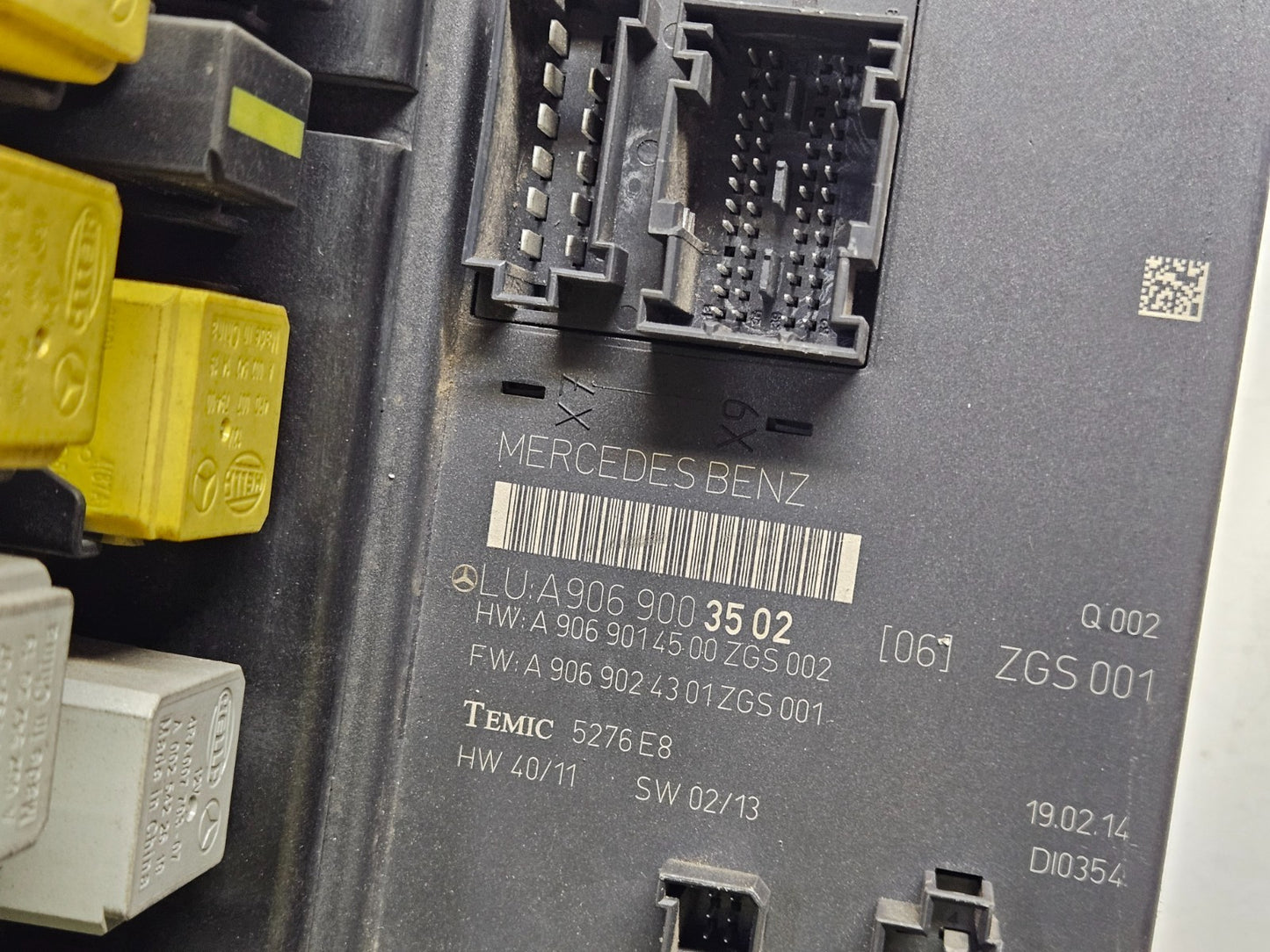 Mercedes W906 SAM Steuergerät Sicherungskasten A 9069003502 A 9069014500 ♻️ #2