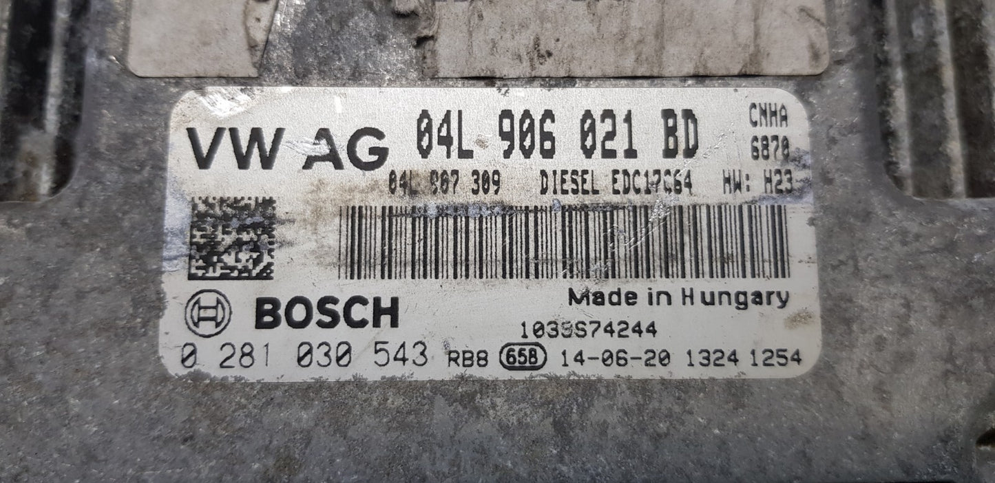 Audi Motorsteuergerät Steuergerät 04L906021BD 0281030543 EDC17C64