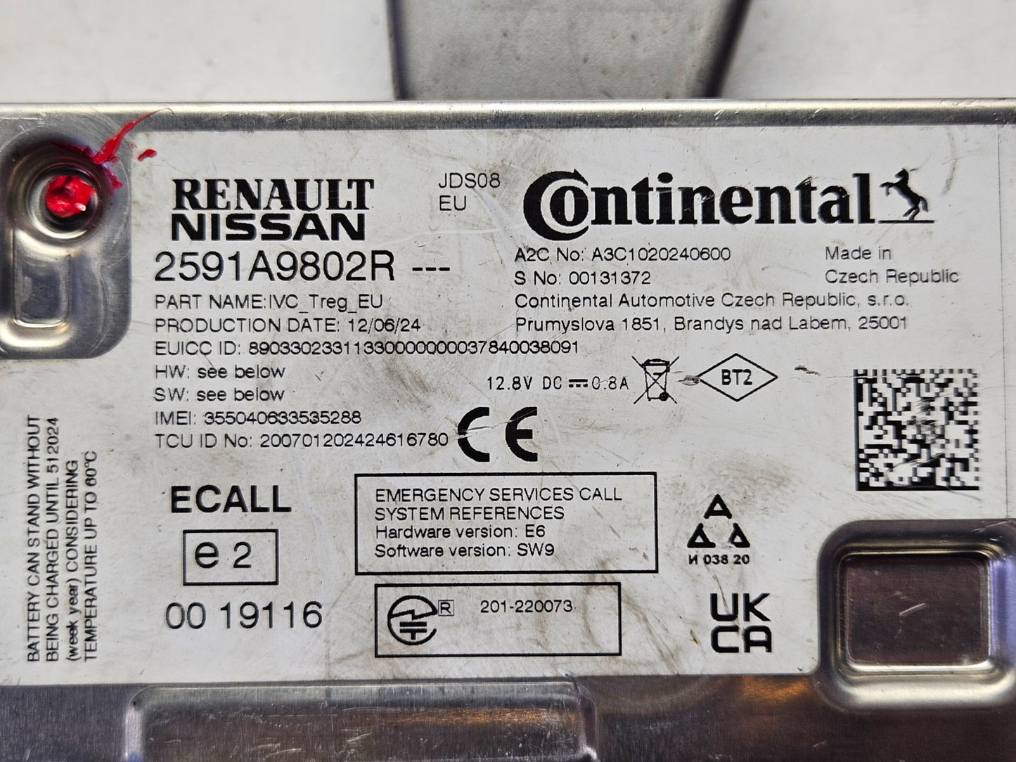 Renault Dacia Media Navigation Steuergerät 2591A9802R ♻️