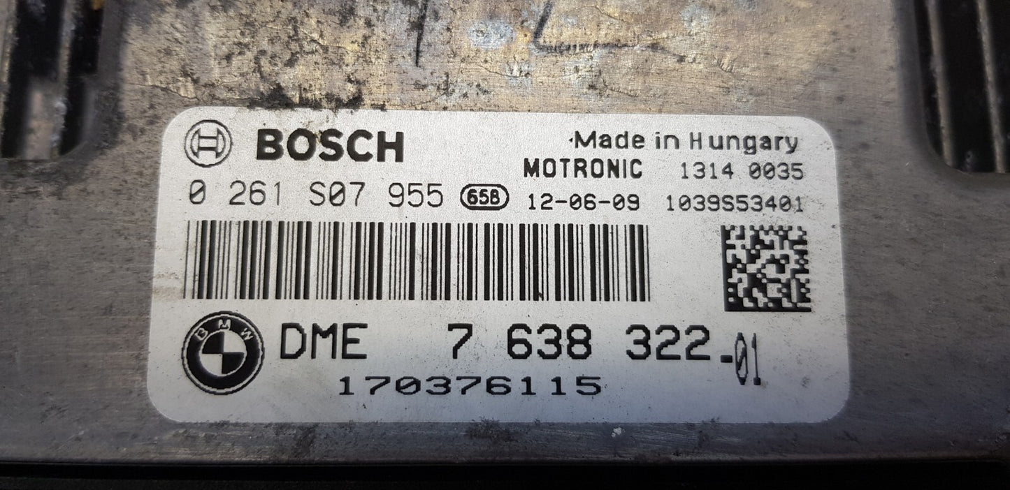 BMW Mini Cooper Motorsteuergerät DME 7638322 -01 0261S07955 PLUG & PLAY