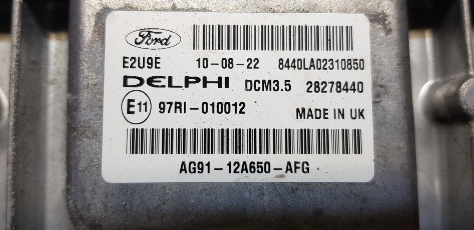 Ford S-Max Motorsteuergerät Steuergerät AG91-12A650-AFG 28278440 ♻️