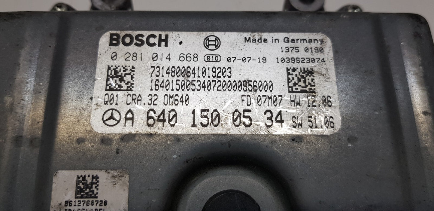Mercedes Motorsteuergerät Steuergerät A 6401500534 0281014668 zurückgesetzt