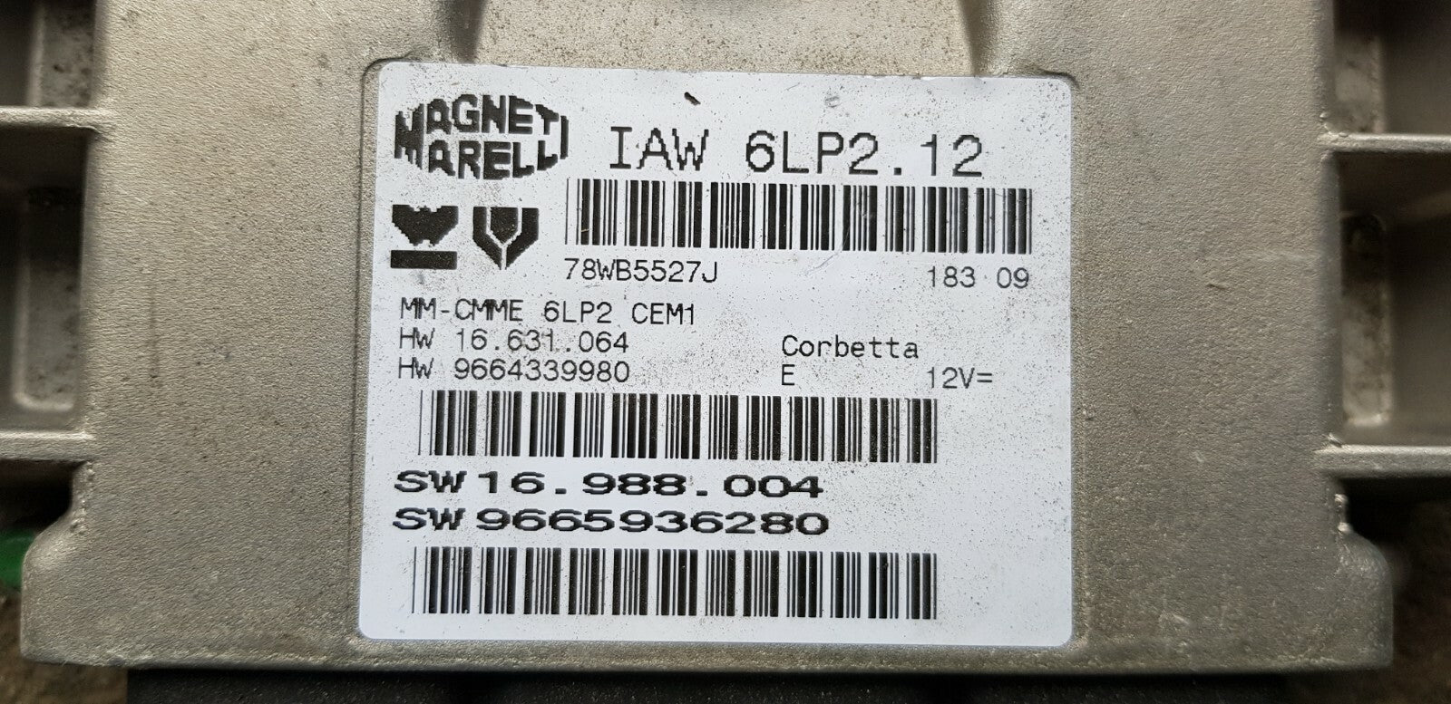 Peugeot Citroen Motorsteuergerät Steuergerät IAW 6LP2.12 9665936280 PLUG&PLAY