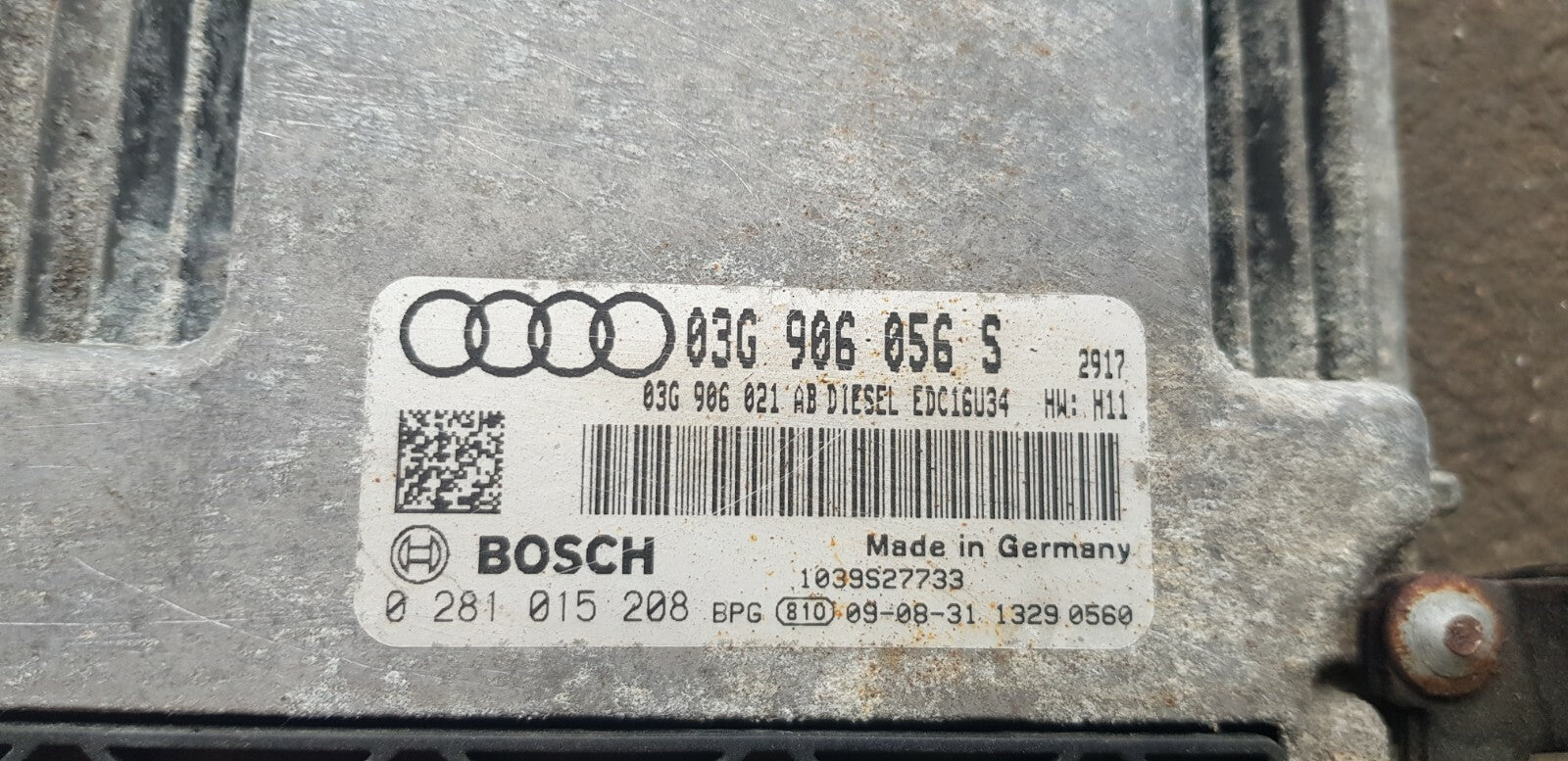 Audi A3 Motorsteuergerät Steuergerät 03G906056S 0281015208 mit PIN CODE