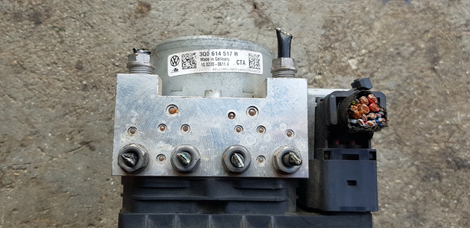 VW Audi ABS ESC Hydraulikblock Pumpe Steuergerät 3Q0907379R 3Q0614517R