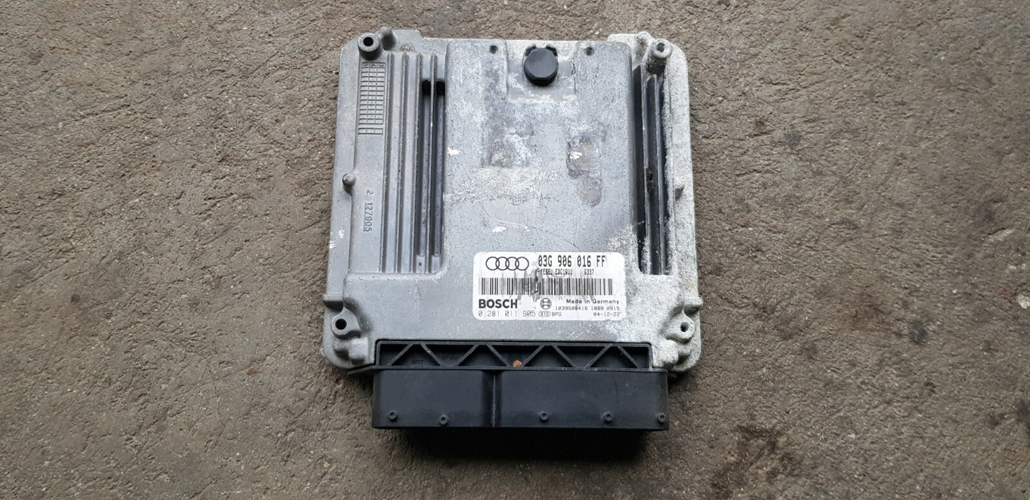 Audi VW Motorsteuergerät Steuergerät 03G906016FF 0281011905 mit PIN CODE