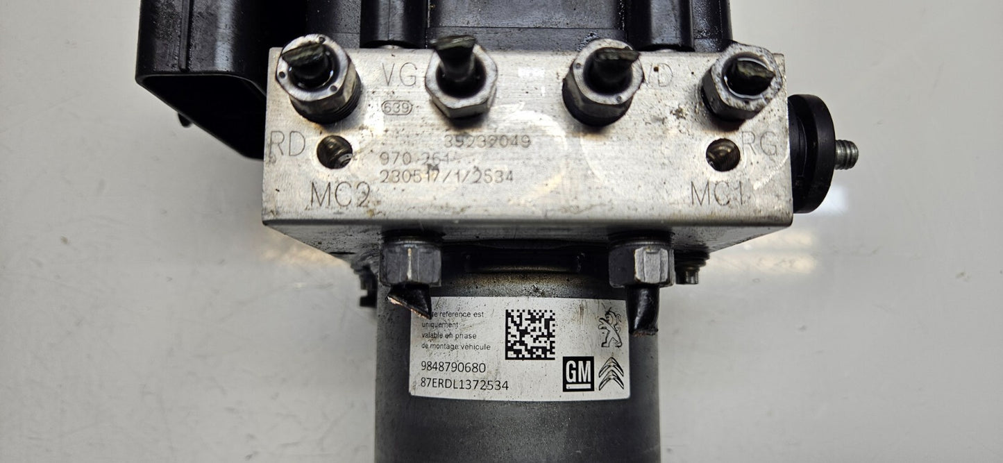 Opel Corsa ABS Hydraulikblock Steuergerät 9848790680 0265957058 ♻️
