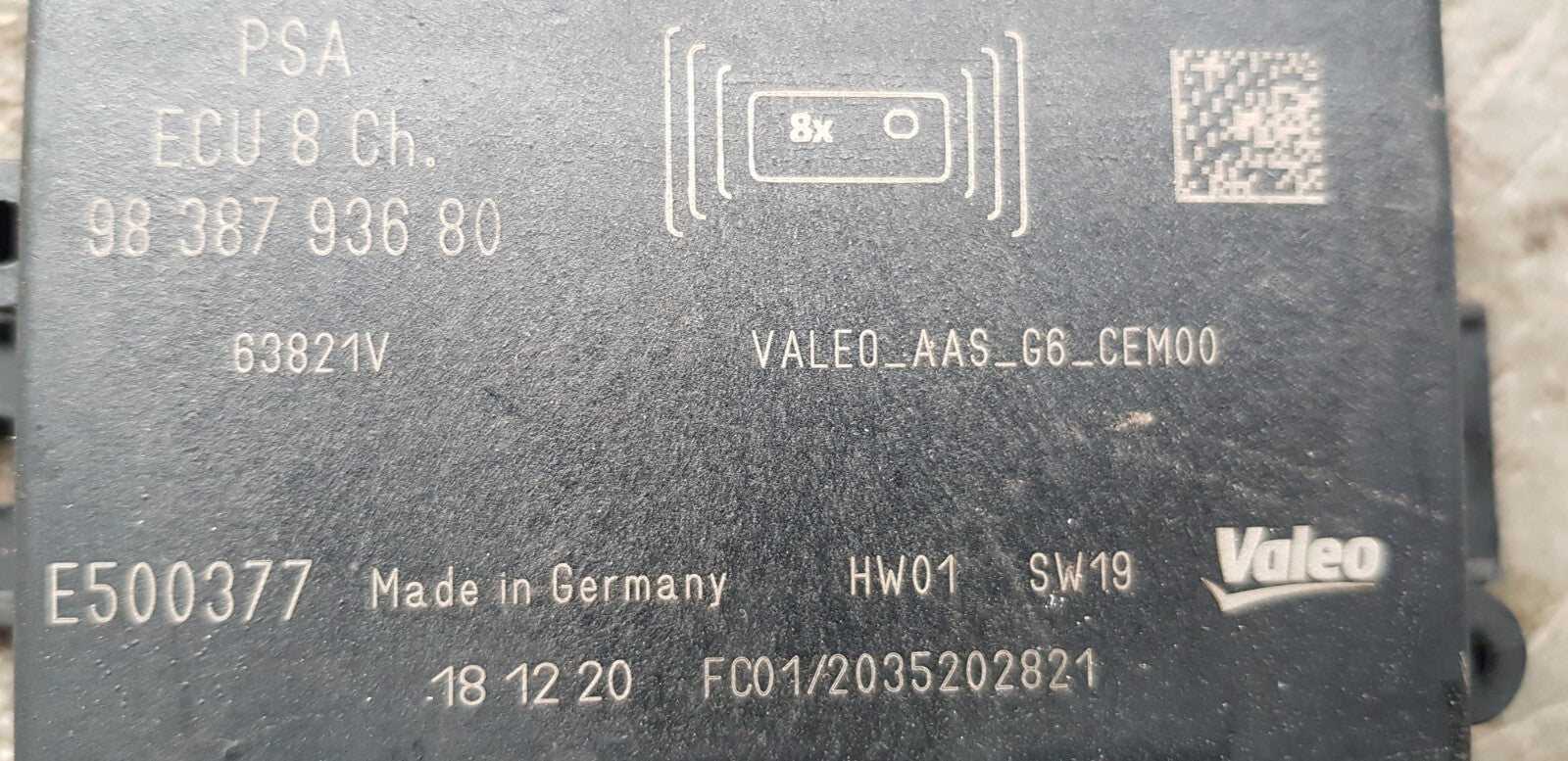 Opel Peugeot Citroen PDC Steuergeräte 9838793680