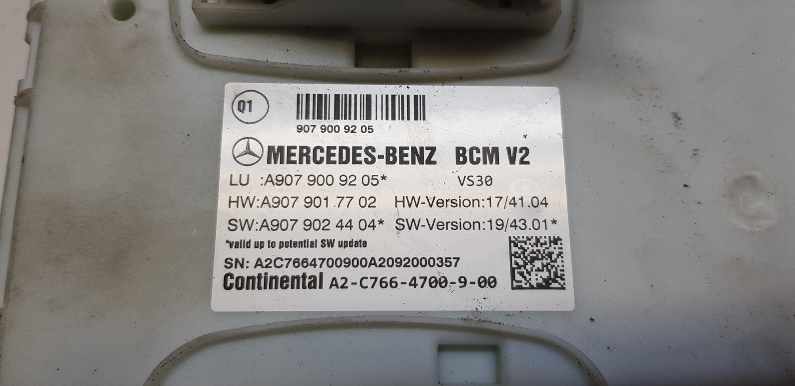 Mercedes Sprinter Komfortsteuergerät Steuergerät A 9079009205 A 9079017702 #1
