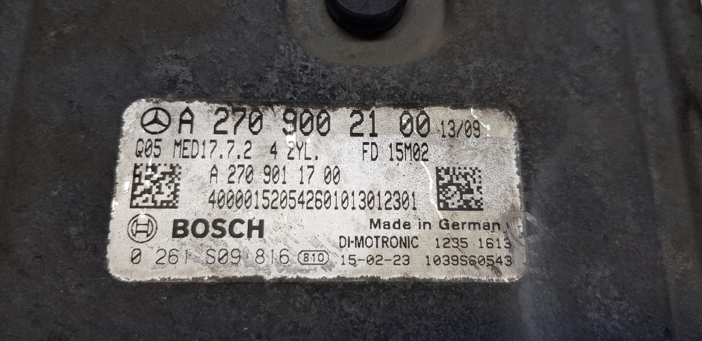 Mercedes Motorsteuergerät Steuergerät A 2709002100 0261S09816 zurückgesetzt