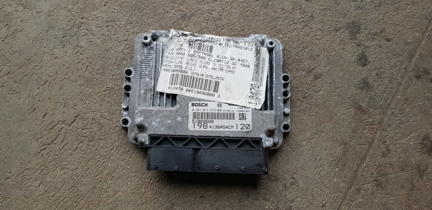 Fiat Motorsteuergerät Steuergerät 0281013579 51809688