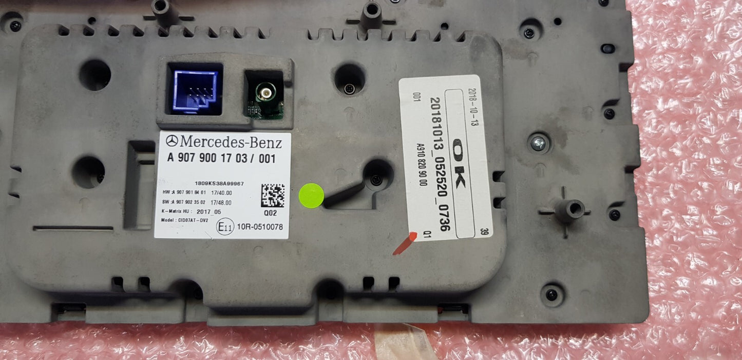 Mercedes Sprinter W907 Bildschrim Display A 9079001703 A 9079018401