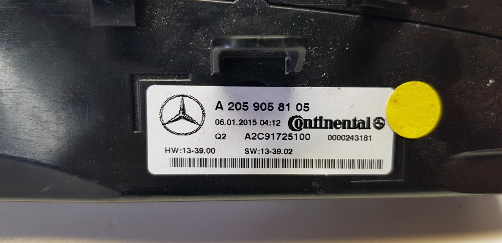 Mercedes C-Klasse W205 Klimabedienteil A 2059058105