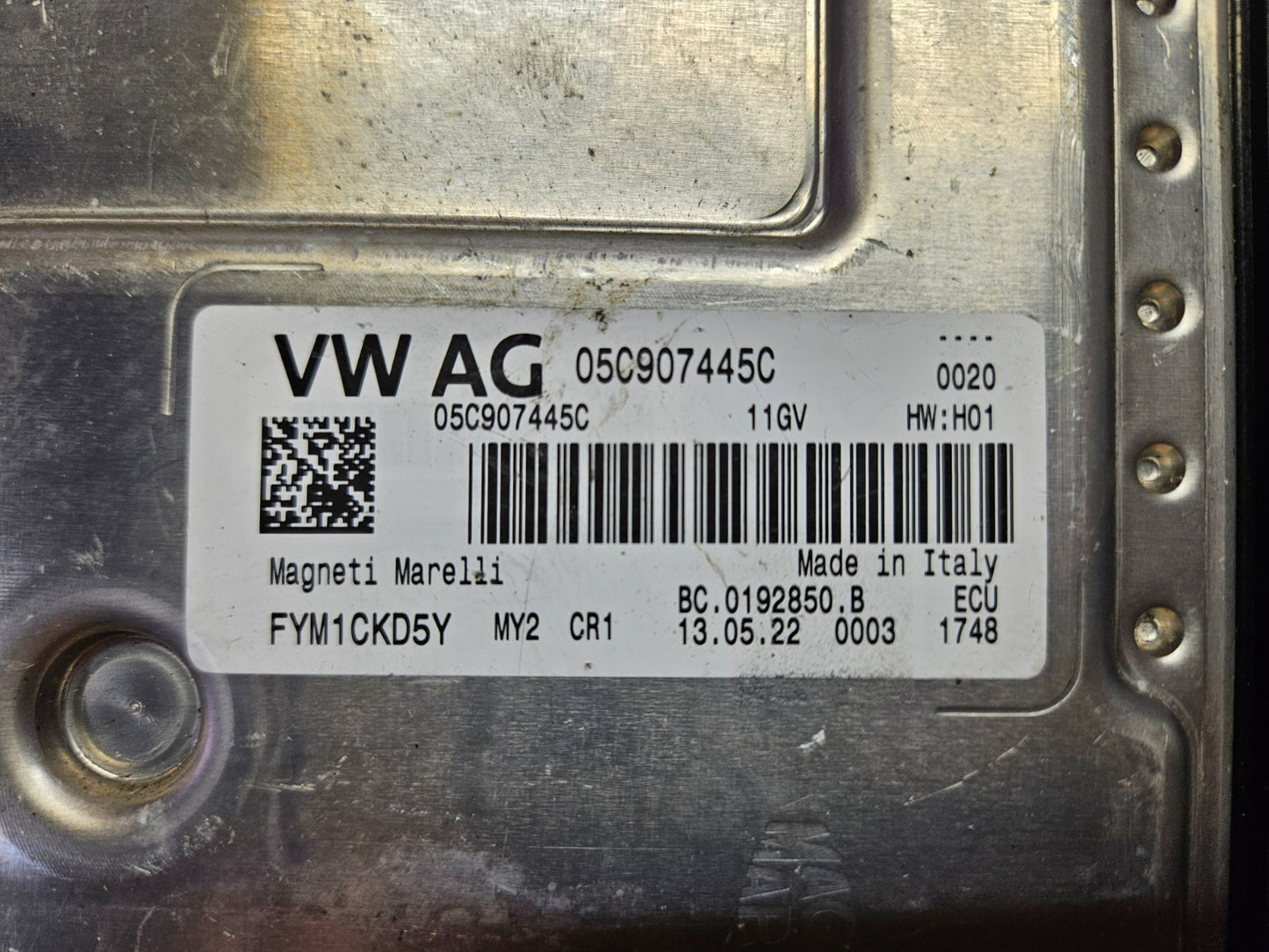 VW Motorsteuergerät Steuergerät 05C907445C FYM1CKD5Y ♻️